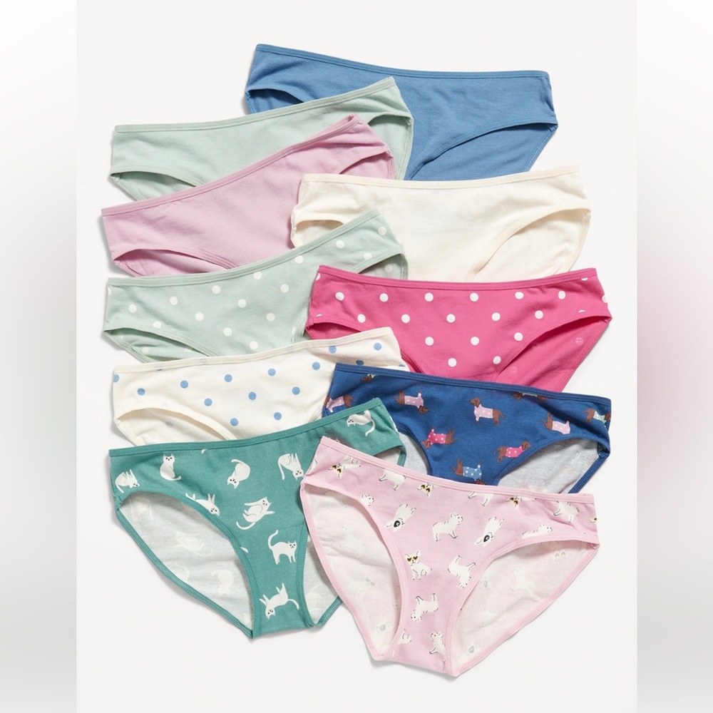 Bikini Underwear 10-Pack for Girls